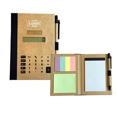 Solar Calculator With Pen / Notepad