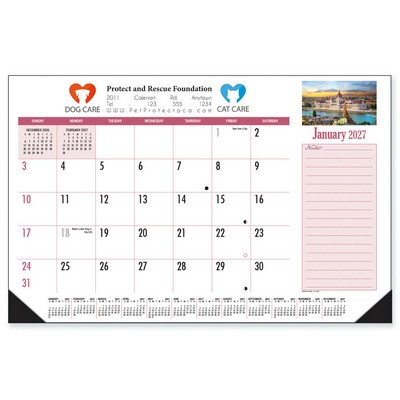 PCA 3217 Desk And Counter Calendar Pad